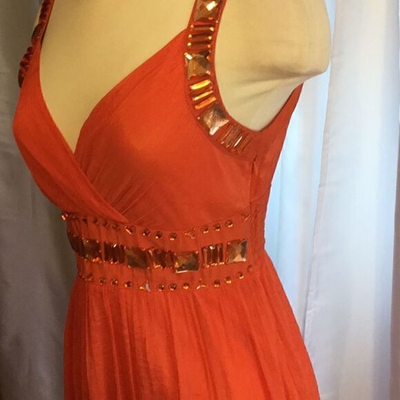 Sleeveless dress by FELINE in size medium in 🍊 - Picture 4 of 8